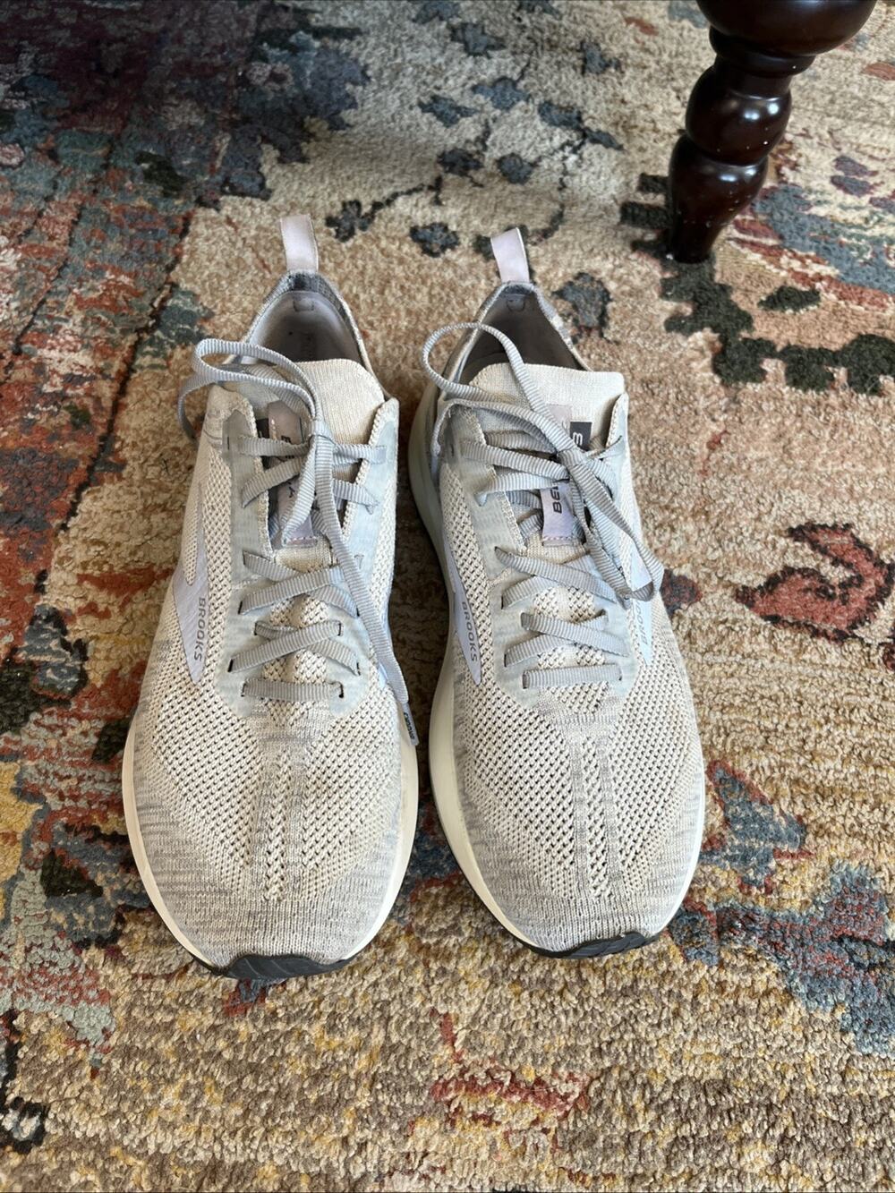 Brooks Bedlam 3 Gray Purple Run Walking Shoes Women’s 10.5 Clean Knit Breathable